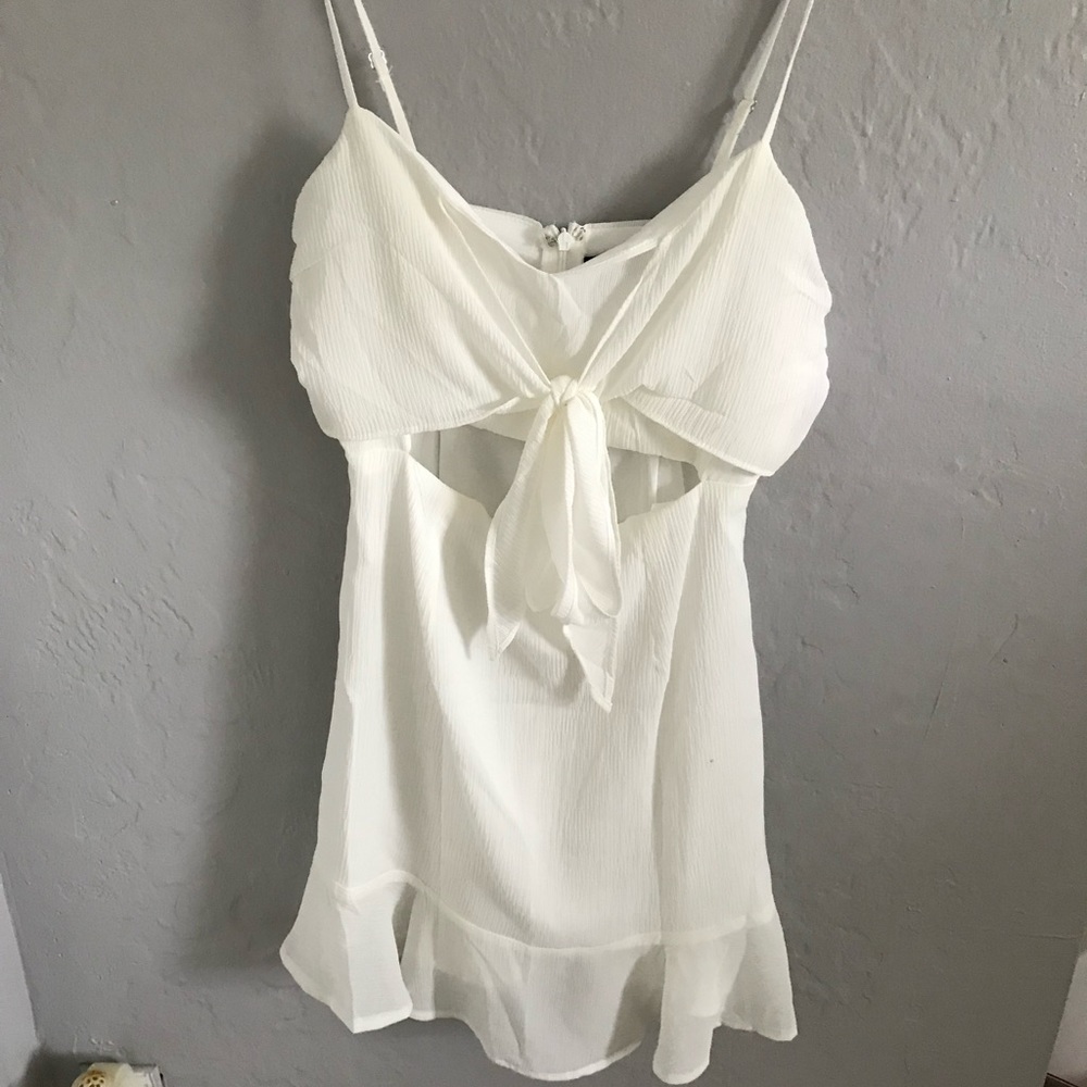 White Fox Boutique Tie-Front Dress